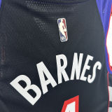 Toronto Raptors BARNES #4 Retro Purple NBA Jerseys