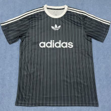 2025 AD~ Black Retro Style Fans Soccer Jersey