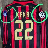 2006/07 AC Milan Third Black Long Sleeve Retro Soccer Jersey