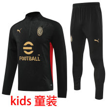 2025 AC Black Kids Sweater Tracksuit