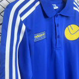 2025 Leeds Utd Blue Retro Soccer Jersey