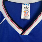 1986-1988 M Utd Third BlueLong Sleeve Retro Soccer Jersey