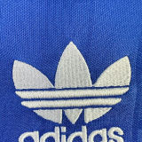 1986-1988 M Utd Third BlueLong Sleeve Retro Soccer Jersey