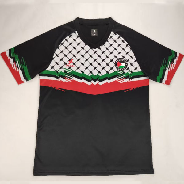 2024/25 Palestine Black Fans Soccer Jersey