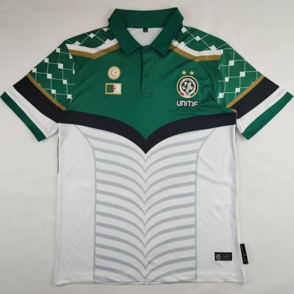 2024/25 Palestine Green White Fans Soccer Jersey