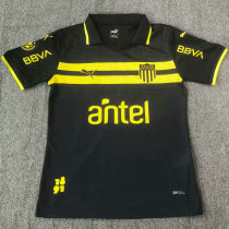 2025 Atletico Penarol Black Fans Soccer Jersey 背后上下都有广告