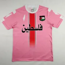 2024 Palestine Pink Fans Soccer Jersey 胸前阿拉伯文