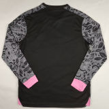 2024/25 Palestine Black Long Sleeve Soccer Jersey 英文