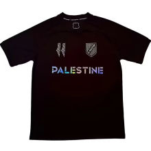 2025 Palestine Black Fans Soccer Jersey 幻彩英文