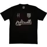2025 Palestine Black Fans Soccer Jersey 反光标阿拉伯文