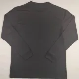 2025 Palestine Black Long Sleeve Soccer Jersey 金色阿拉伯文
