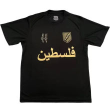 2025 Palestine Black Fans Soccer Jersey 金阿拉伯文