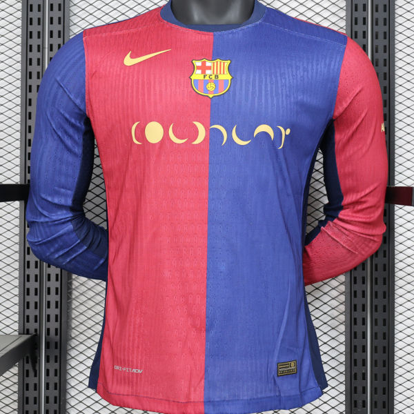 2024/25 BA Home Player Version Long Sleeve Jersey 胸前 长广告