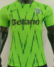 2024/25 Sporting CP Lisbon Away Green Player Version Soccer Jersey 里斯本