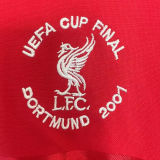 2000/01 LFC Home UEFA Cup Final Retro Soccer Jersey