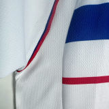 1998 France Away White Long Sleeve Retro Soccer Jersey