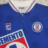 1997/98 Cruz Azul Home Blue Retro Soccer Jersey