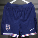 2024/25 England Home Player Version Shorts Pants 球员版