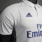 2016/17 RM White Home Retro Player Version Soccer Jersey 球员版