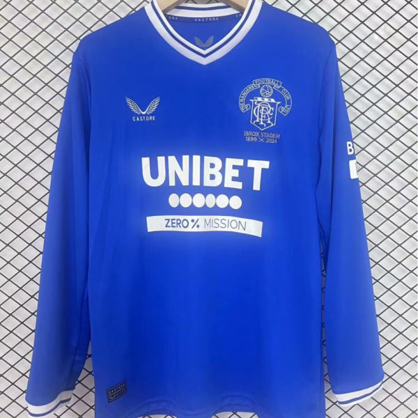 2024/25 Glasgow Rangers 125th Anniversary Edition Long Sleeve Fans Jersey