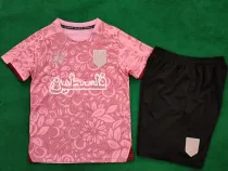 2024/25 Palestine Pink Kids Soccer Jersey 阿拉伯文