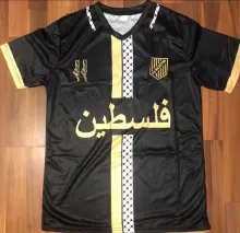 2024 Palestine Black Fans Soccer Jersey 阿拉伯文 带号码