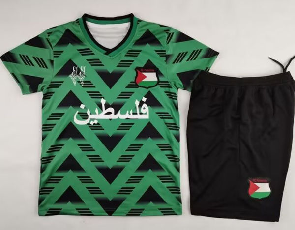 2025 Palestine Retro Style Kids Soccer Jersey