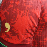 2025 Portugal Special Edition Red Player Version Soccer Jersey
