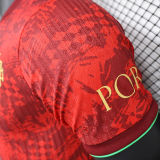 2025 Portugal Special Edition Red Player Version Soccer Jersey