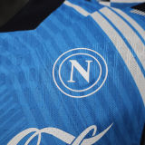 2024/25 Napoli Blue Training Player Version Soccer Jersey