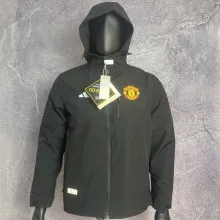 2024/25 M Utd Black Windbreaker  Y12冲锋衣
