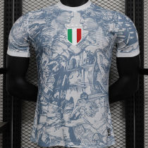 2025 Italy Grey Special Edition Player Version Soccer Jersey