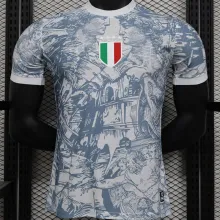 2025 Italy Grey Special Edition Player Version Soccer Jersey