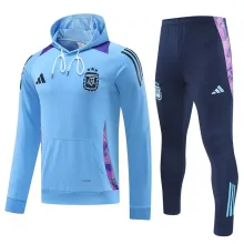2025 Argentina Blue Hoody Zipper Jacket Tracksuit