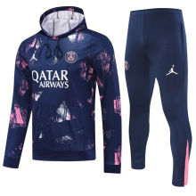 2025 PSG Royal Blue Hoody Zipper Jacket Tracksuit