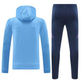 2025 Argentina Blue Hoody Zipper Jacket Tracksuit