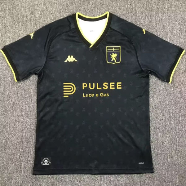 2024/25 Genoa Third Black Fans Soccer Jersey 热那亚 带胸前广告