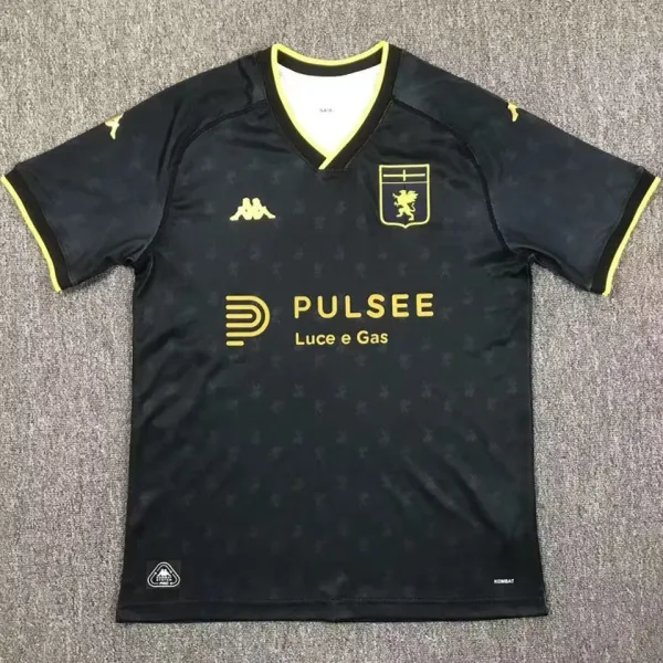2024/25 Genoa Third Black Fans Soccer Jersey 热那亚 带胸前广告