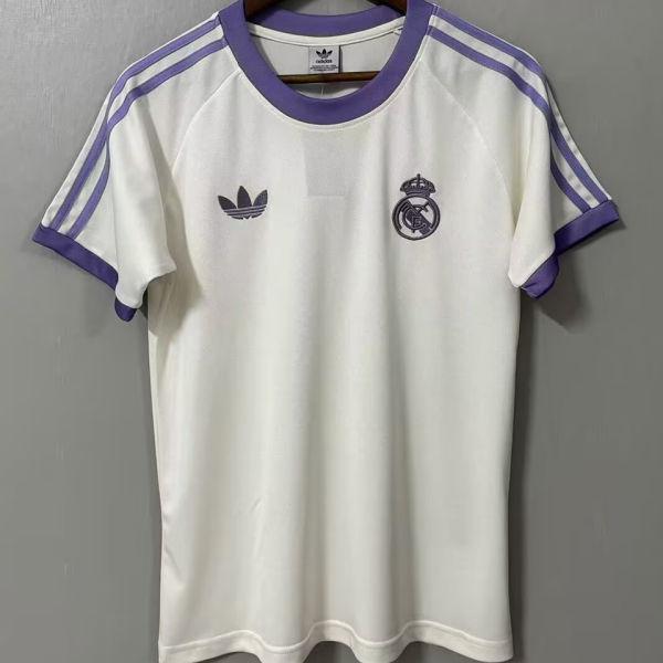 2025 RM White Retro Style Fans Training Jersey