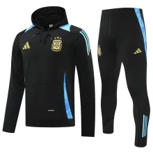 2025 Argentina Black Hoody Zipper Jacket Tracksuit