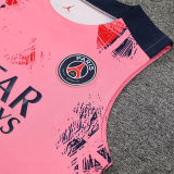 2025 PSG Pink Vest Training Jersey(A Set)