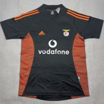 2002/03 Benfica Away Black Retro Soccer Jersey