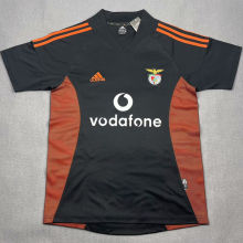 2002/03 Benfica Away Black Retro Soccer Jersey