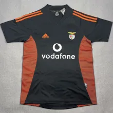 2002/03 Benfica Away Black Retro Soccer Jersey