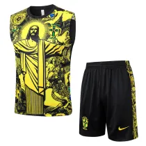 2025 Brazil Vest Training Jersey(A Set)