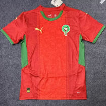 2025 Morocco Home Red Fans Soccer Jersey