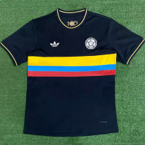 2025 Colombia 100th Anniversary Edition Black Fans Soccer Jersey