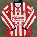 2024/25 Chivas Home Long Sleeve Fans Jersey