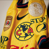 2024/25 Club America Home Yellow Long Sleeve Fans Jersey