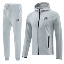 2025 NK~ Grey Hoody Zipper Jacket Tracksuit